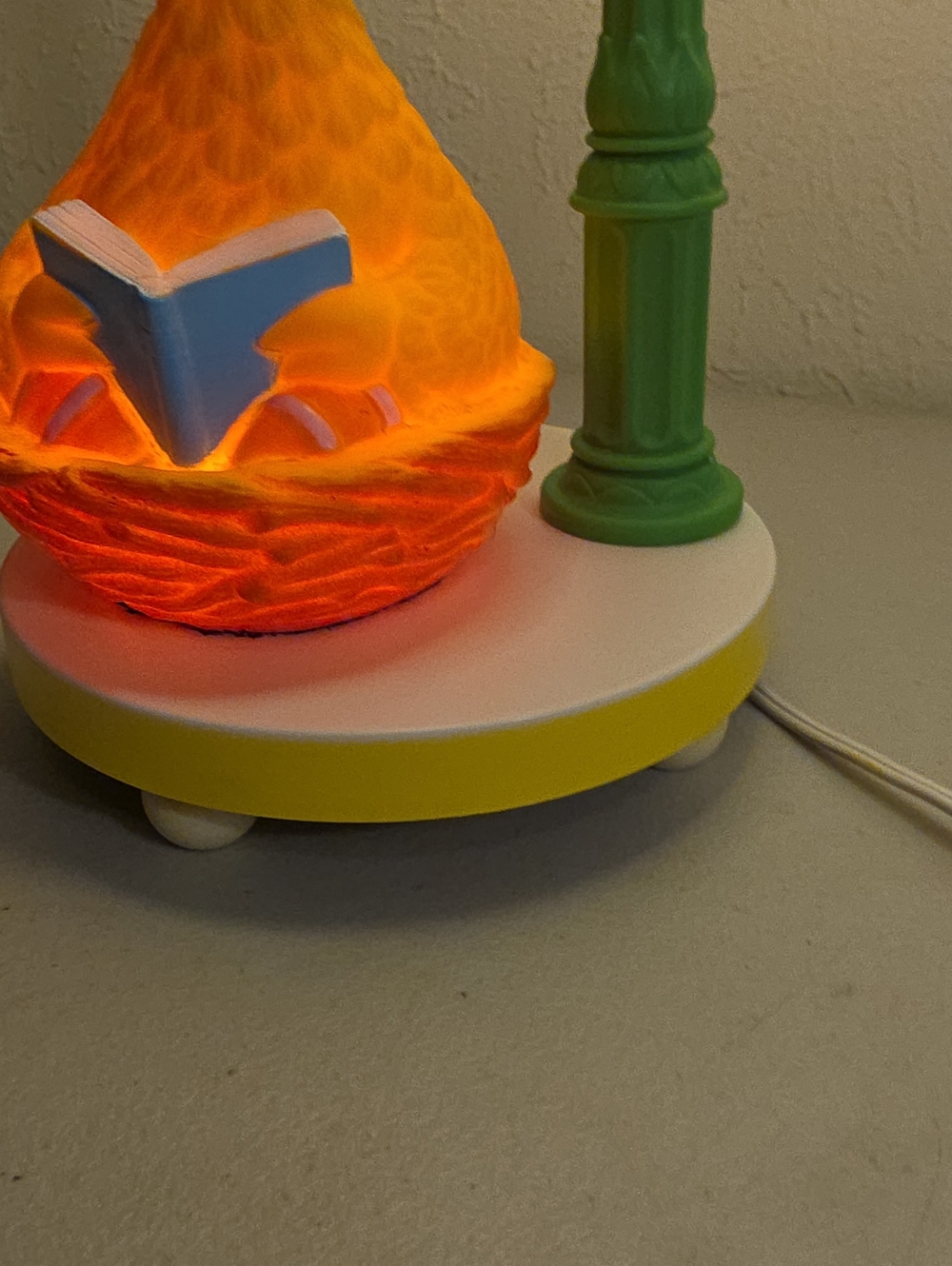 Vintage 70s Sesame Street Big Bird Lamp with serial number working condition - Picture 4 of 14